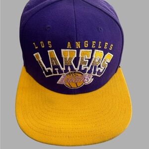 Mitchell & Ness Los Angeles Lakers Snapback Hat Purple Gold NWOT NBA